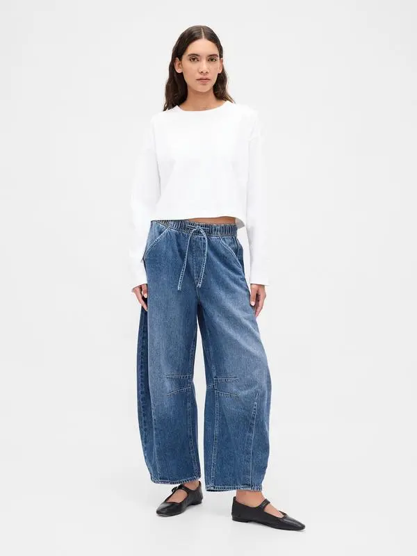 Women's Mid Rise UltraSoft Easy Horseshoe Jeans