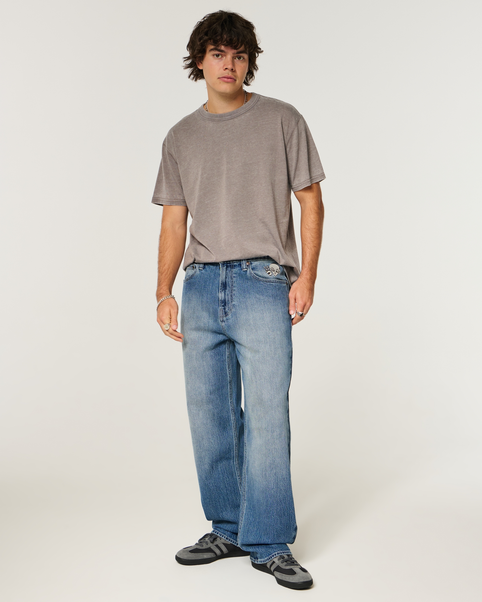 Grey Baggy Jeans