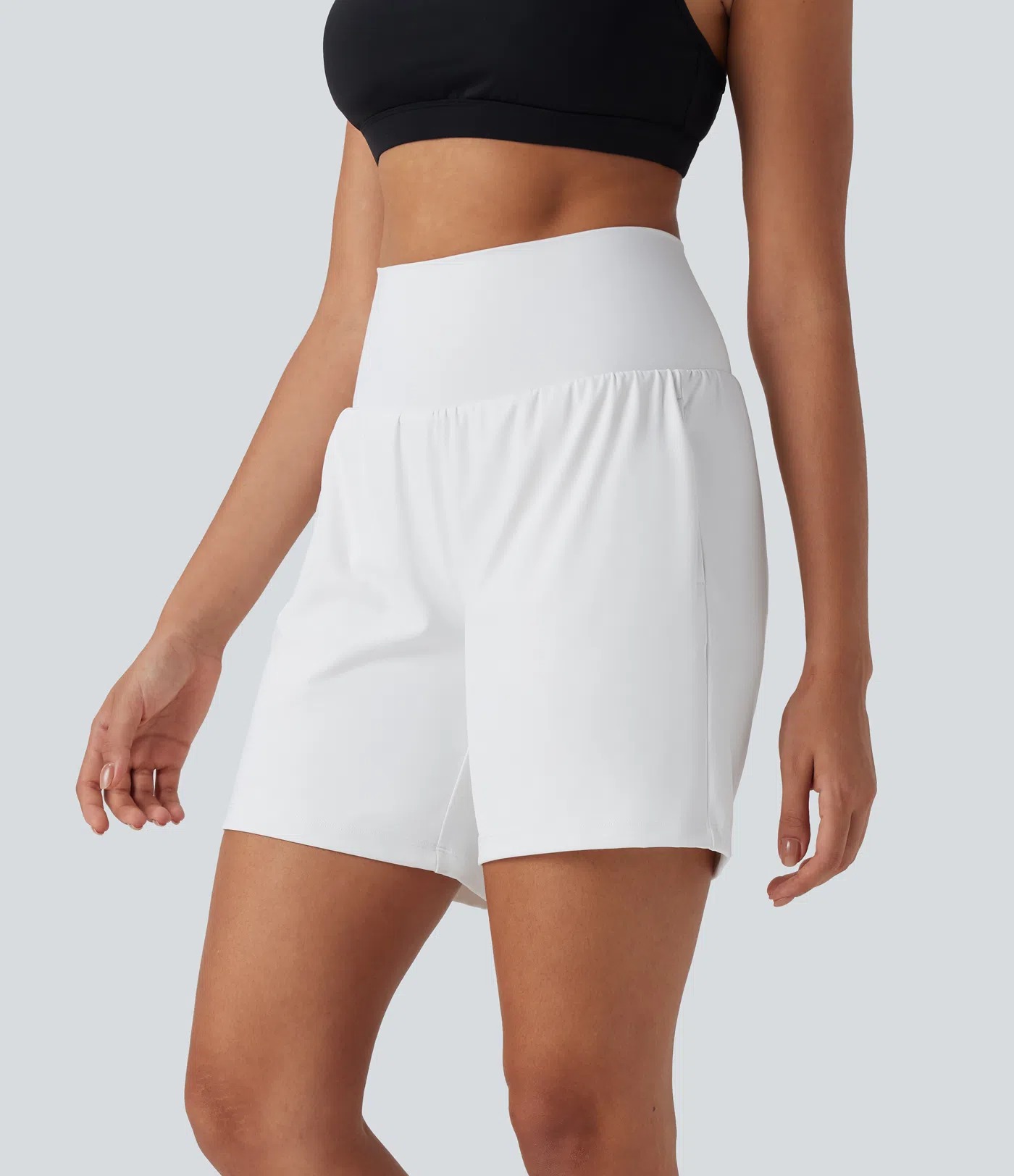 🔥🔥Women’s 2-in-1 Super High-Waisted Cool-Touch Yoga Shorts with Pockets (3