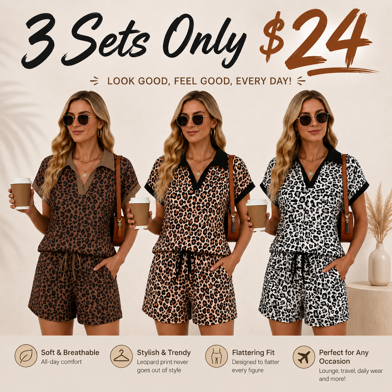 Women's 2 Piece Summer Casual Outfits Set