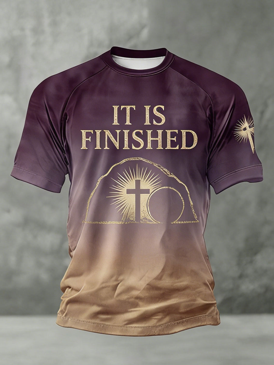 Men'S Faith  Print Casual Top