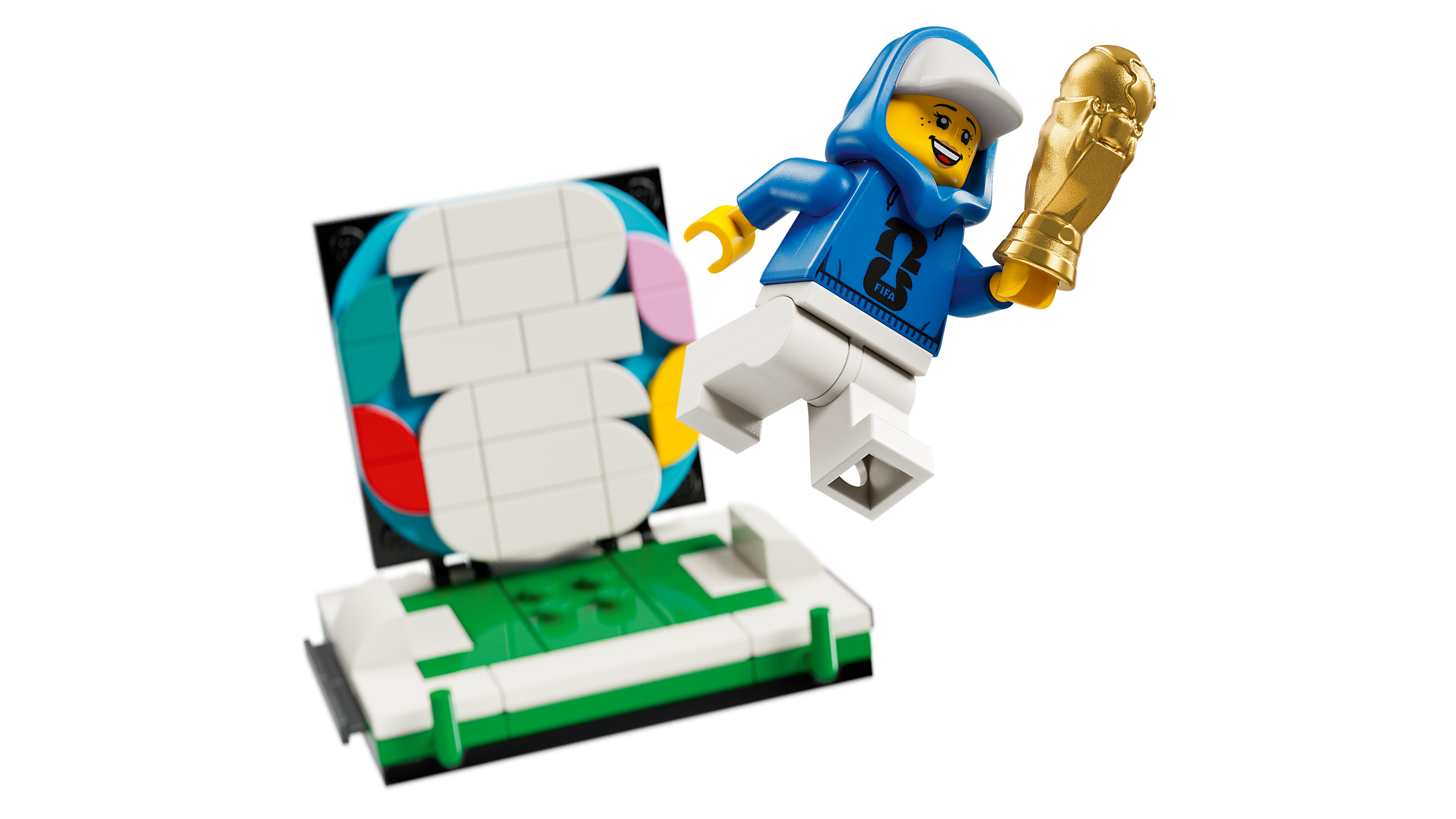 World Cup Trophy Building Set – 2,842-Piece Soccer Championship Model for Fans & Collectors (36cm Display Trophy)