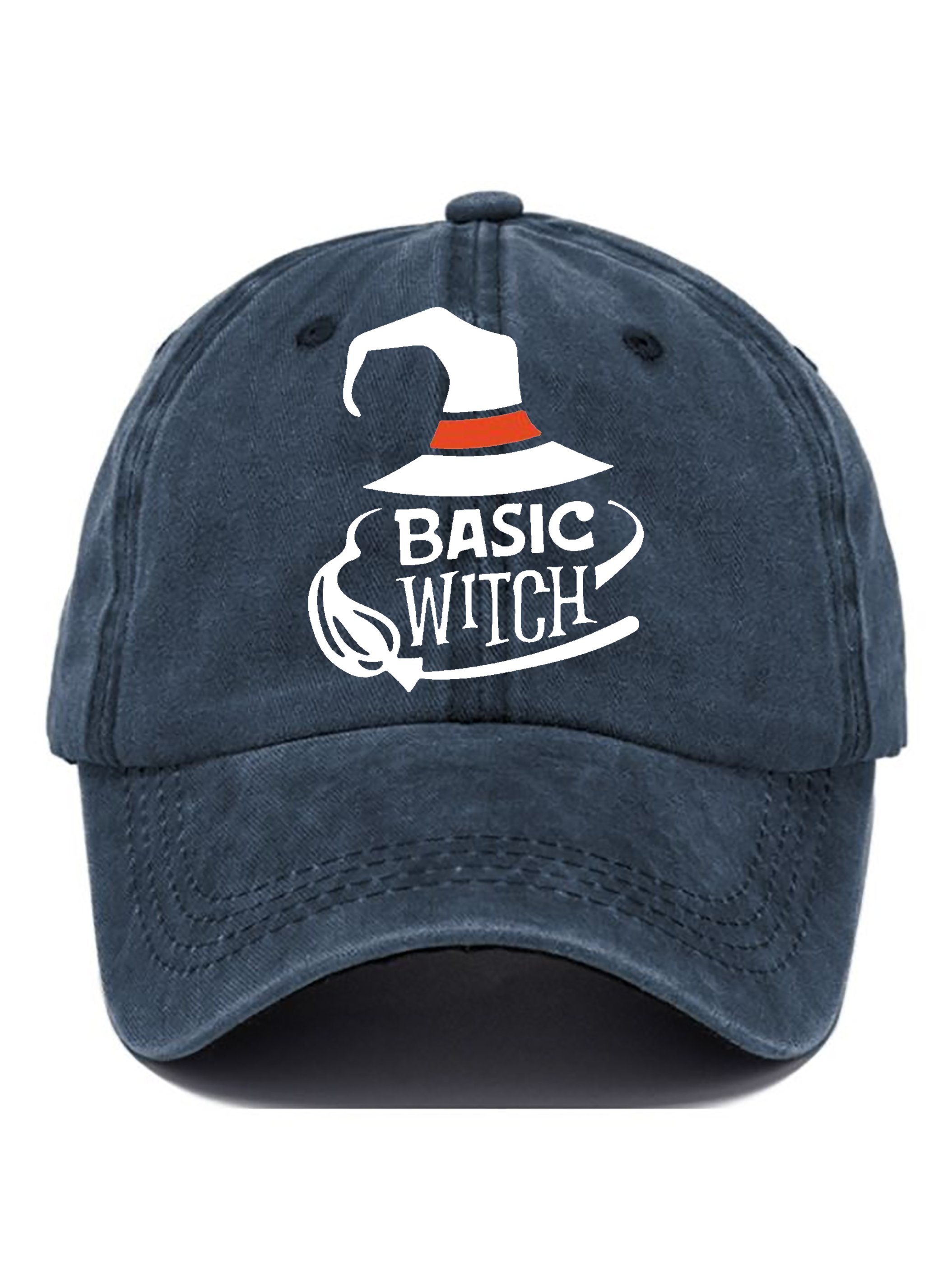 Halloween Witch Print Baseball Cap