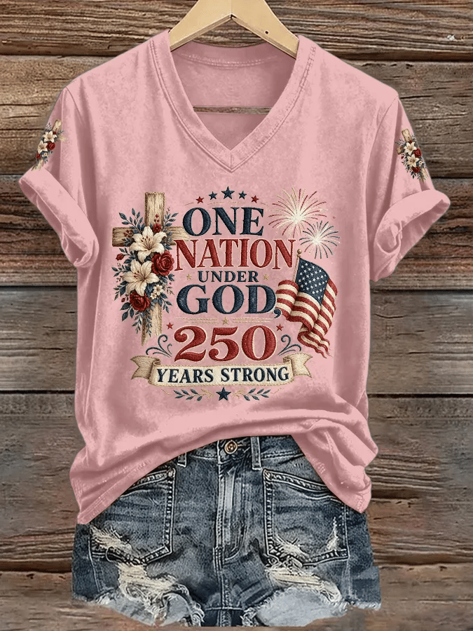 Women's 250th Anniversary of the United States Print T-shirt