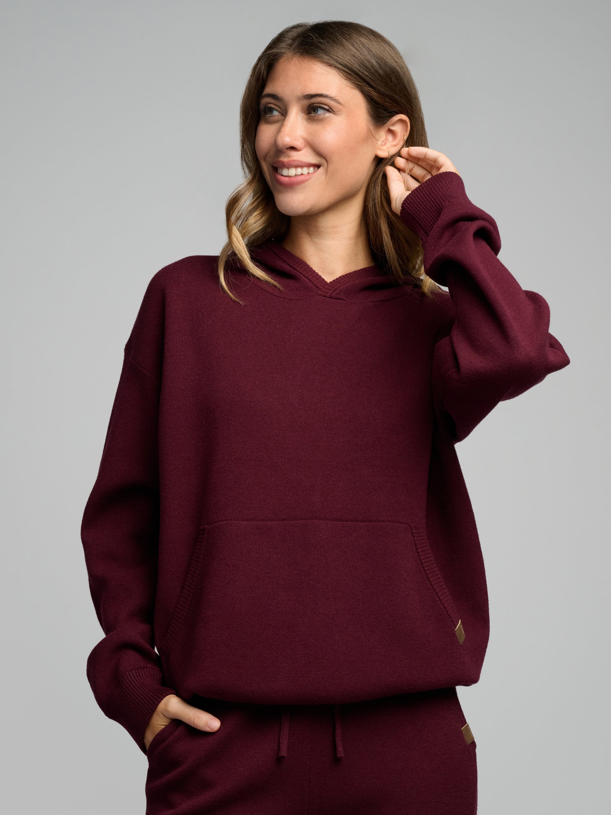 Sweater Knit Hoodie