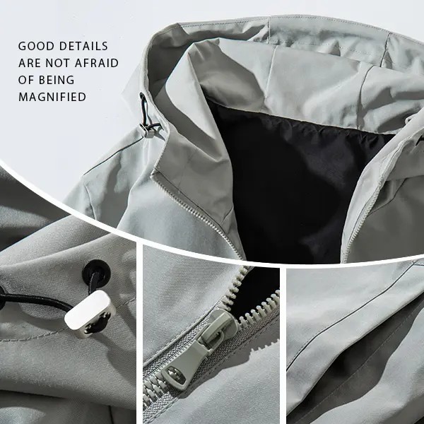 Unisex Vintage Washed Zip Up Hoodie – Retro Streetwear Casual Jacket