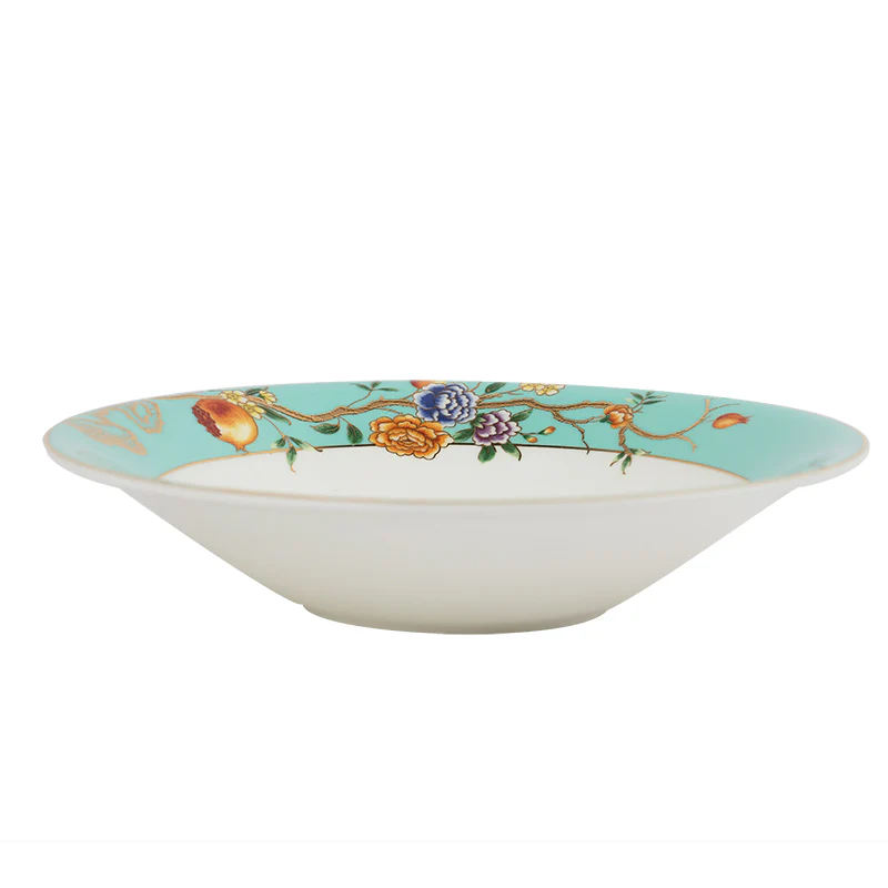 Bone China European Antique Style Bowl and Plate