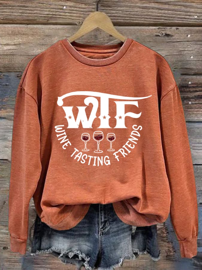 Women'S Wtf Printed Sweatshirt