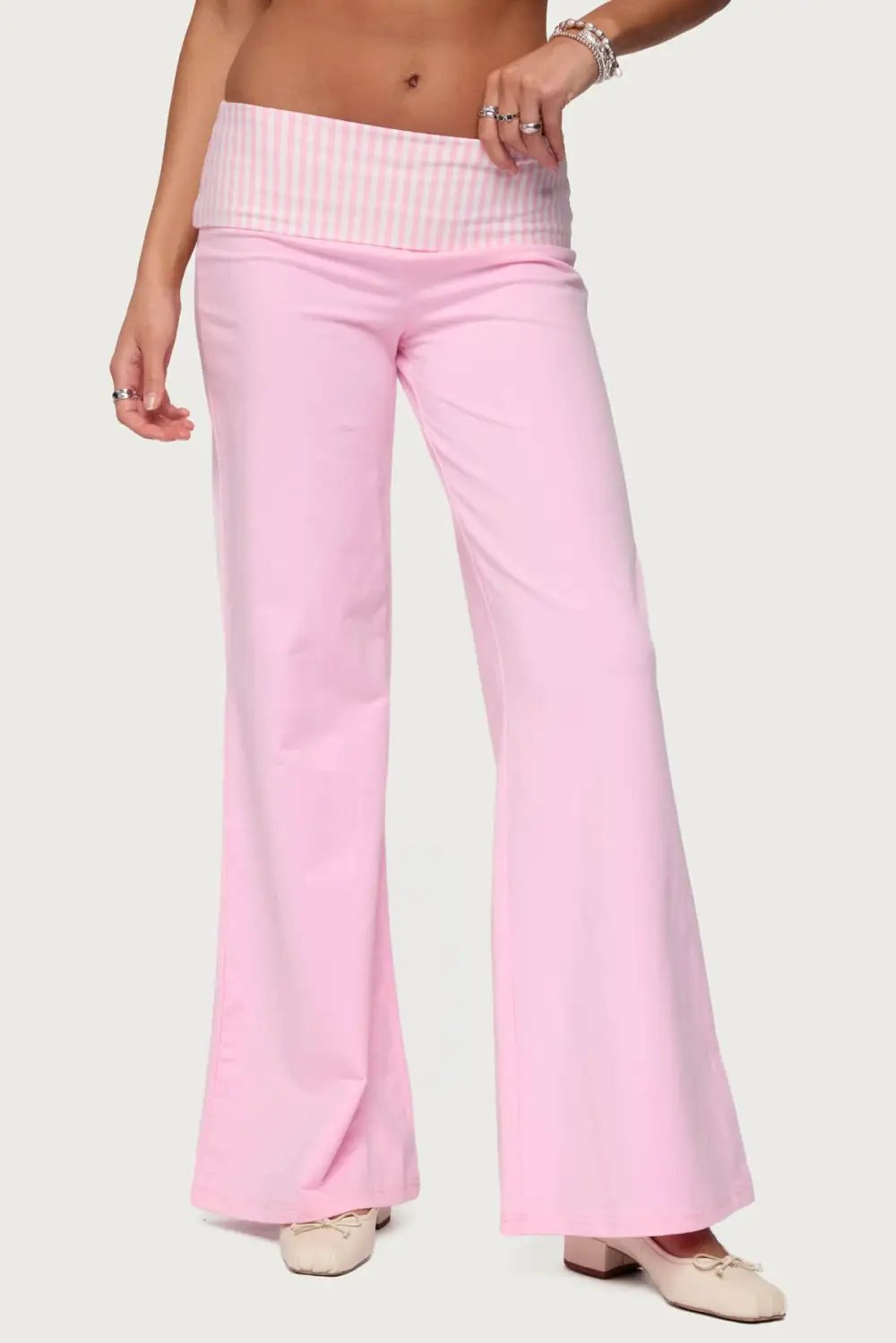 Striped Fold Over Pants (Just $4 Each!)