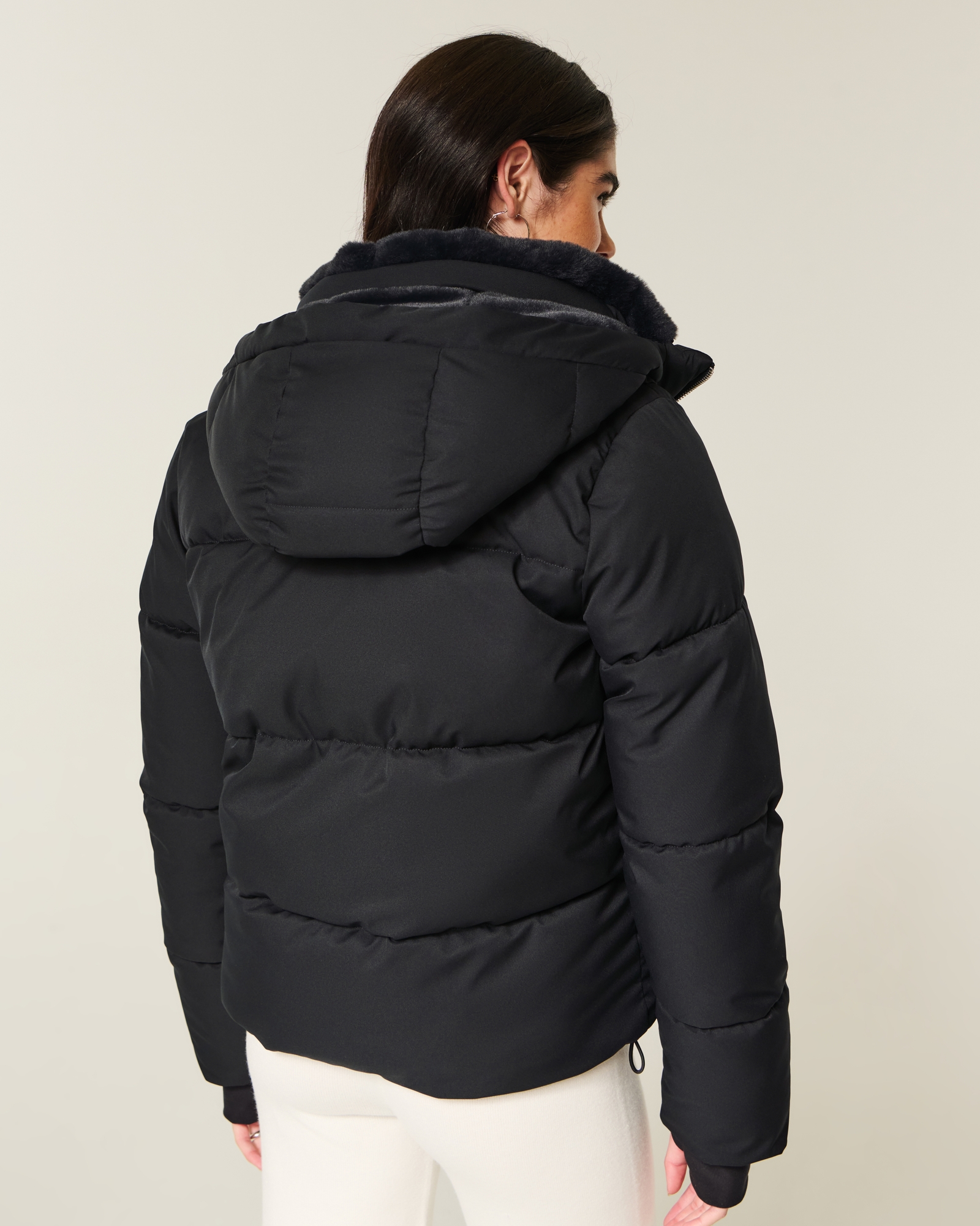 Faux Fur-Lined All-Weather Puffer Jacket