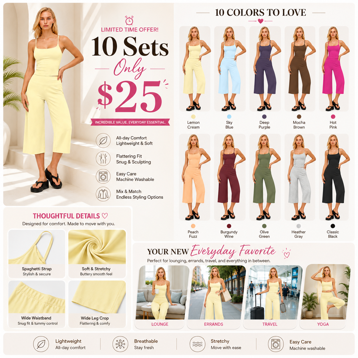 Women's 2-Piece Workout Set