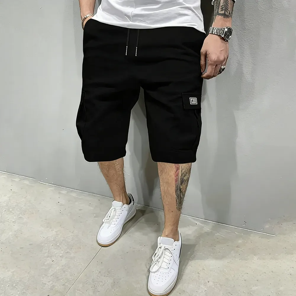 Mens Casual Drawstring Cargo Shorts – Big Pockets Comfy Fit