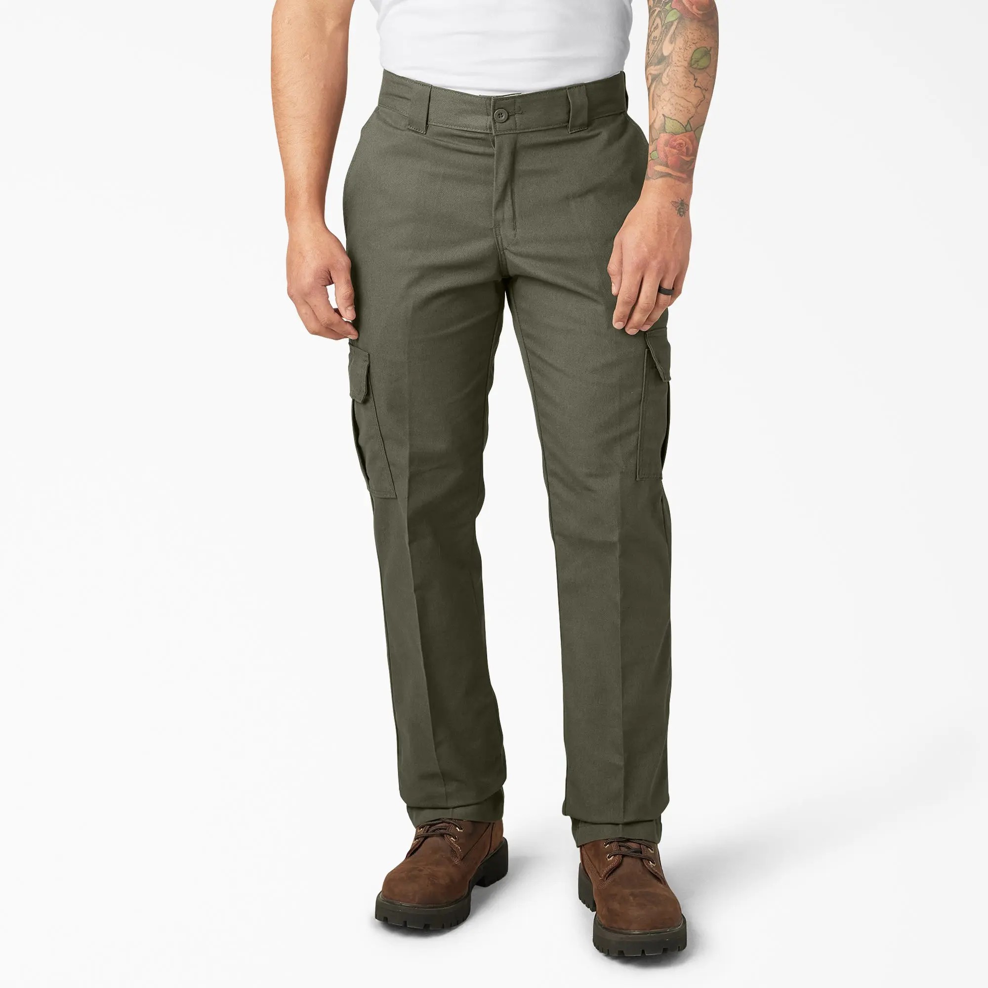 Men's FLEX Work Pants, Comfortable & Flexible, Straight Leg Versatile, Expandable Cargo Pockets
