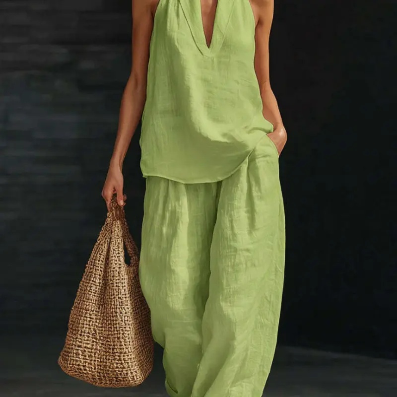 Boho Linen Two Piece Set