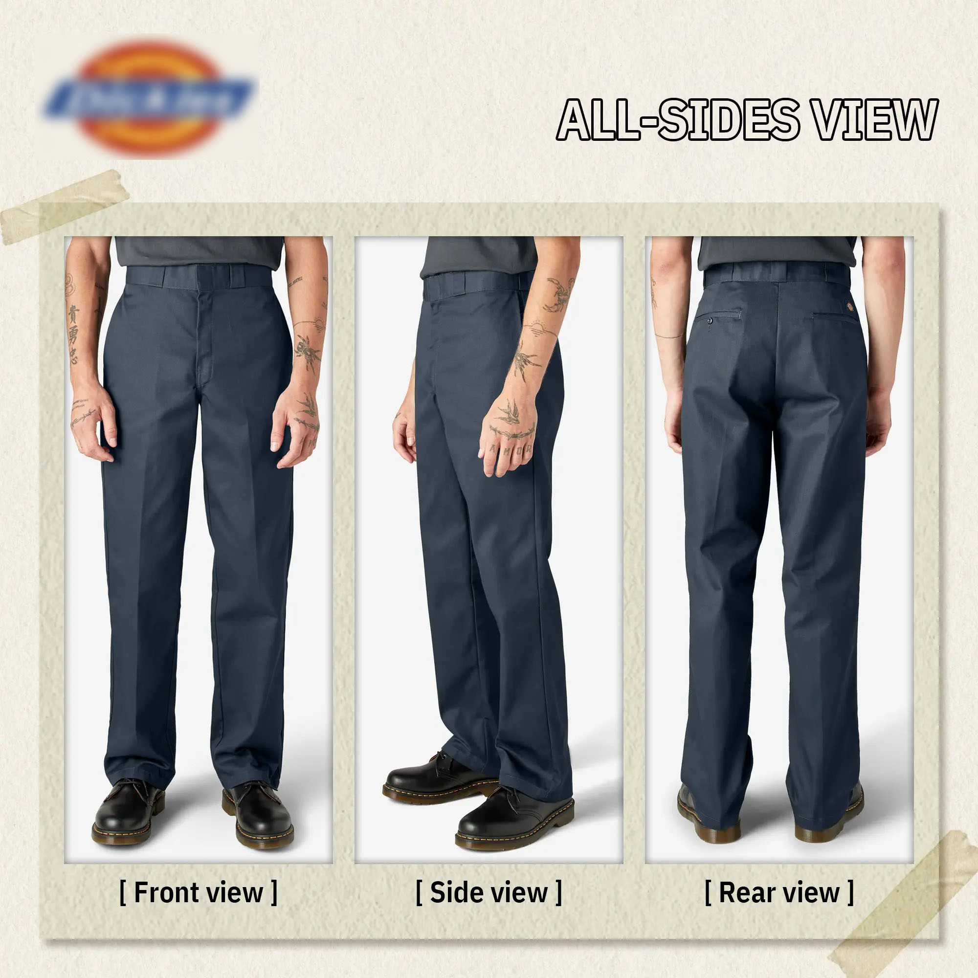 Classic Straight Fit Work Pants – Wrinkle-Resistant, Durable & Easy Care
