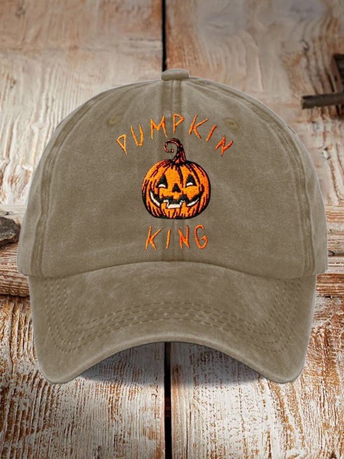 Men's and women's casual Halloween printed hats