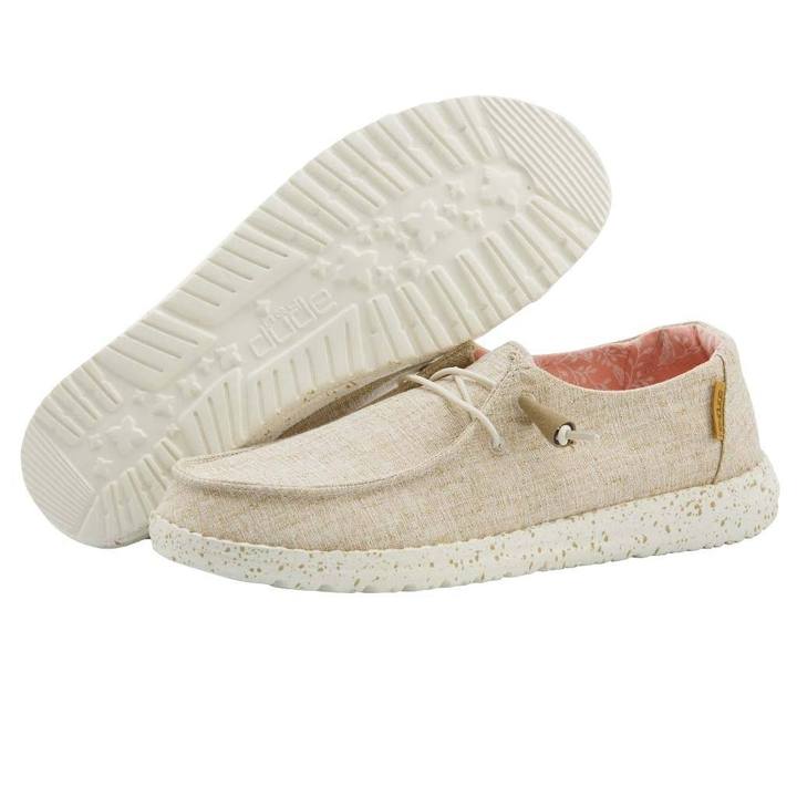 DUDE WOMEN'S WENDY CHAMBRAY WHITE NUT - 121410121
