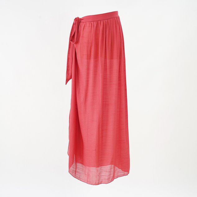 2025 new summer European and American style leopard print beach vacation chiffon print tie-dye strappy beach wrap skirt