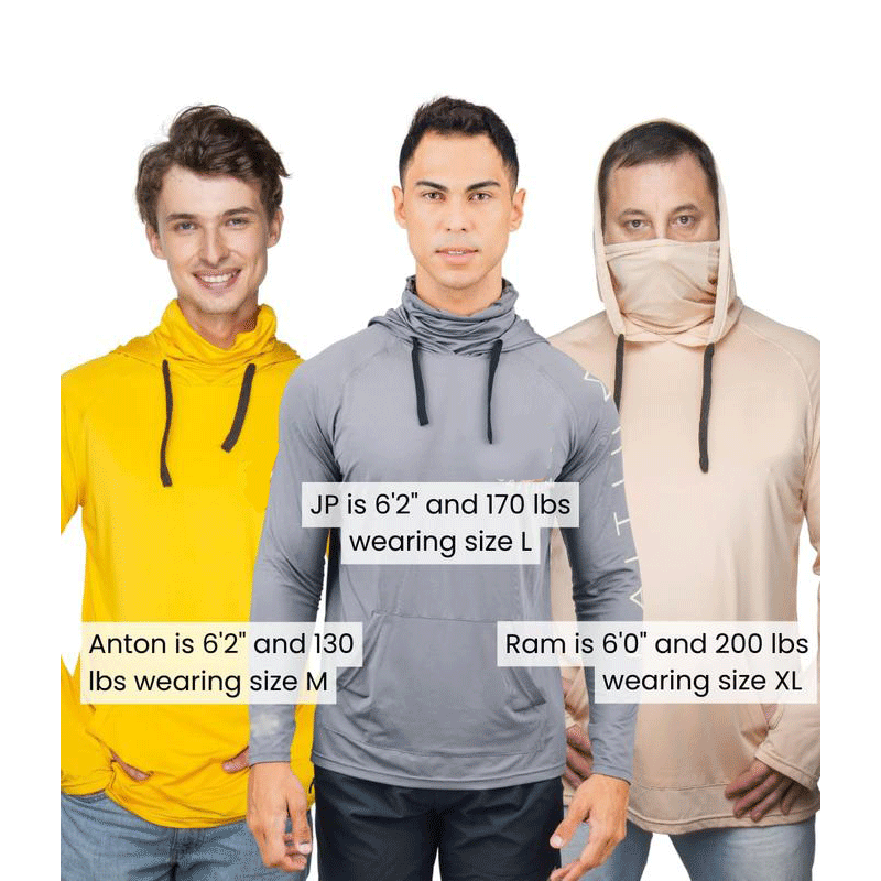 🔥🔥Men’s Hooded UPF 50 Work & Fishing Shirt with Built-In Face Gaiter