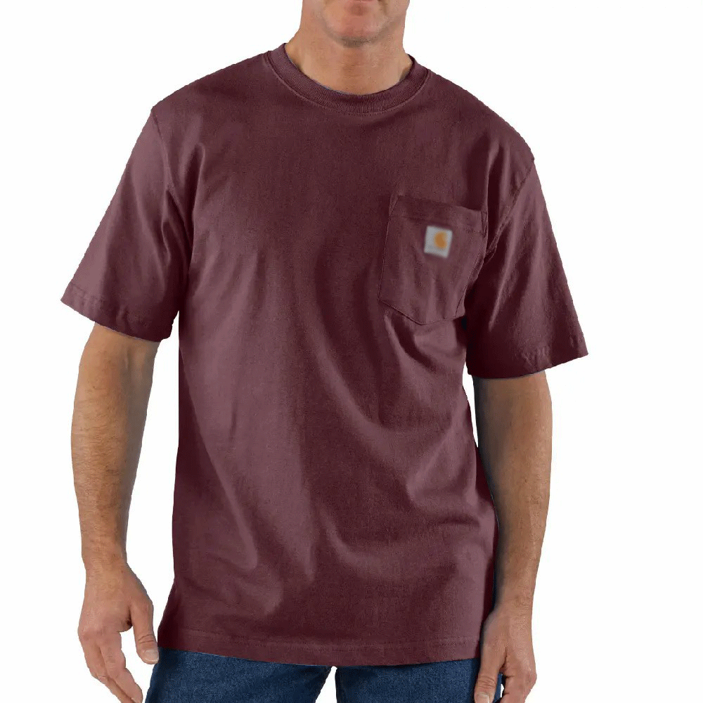 🔥Last Day Promotion! Men's Workwear Loose Fit Heavyweight Short-Sleeve Pocket T-Shirt