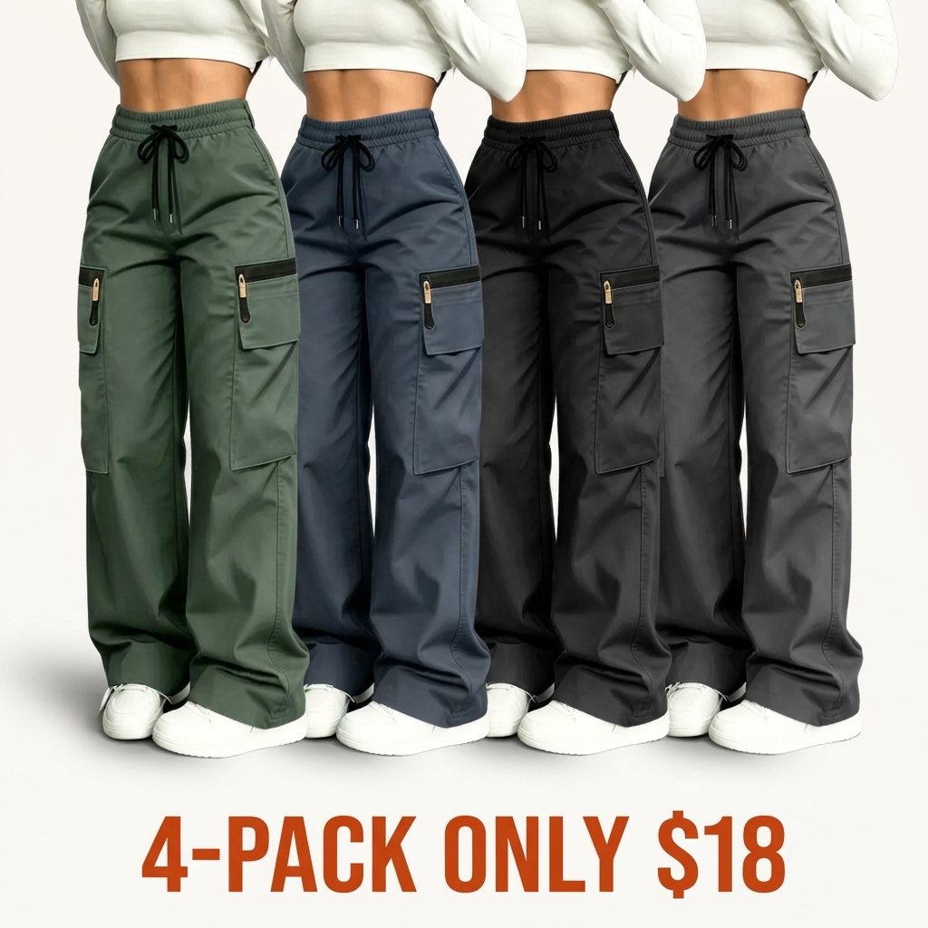 Women's lightweight loose-fitting cargo pants