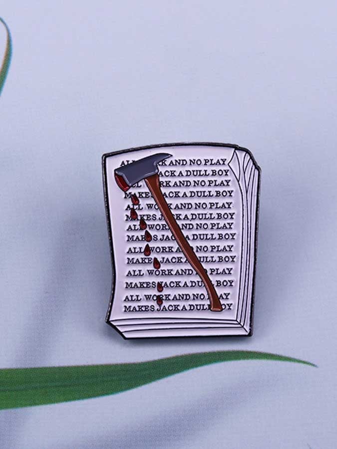 Horror Movie Jack Manuscript Brooch