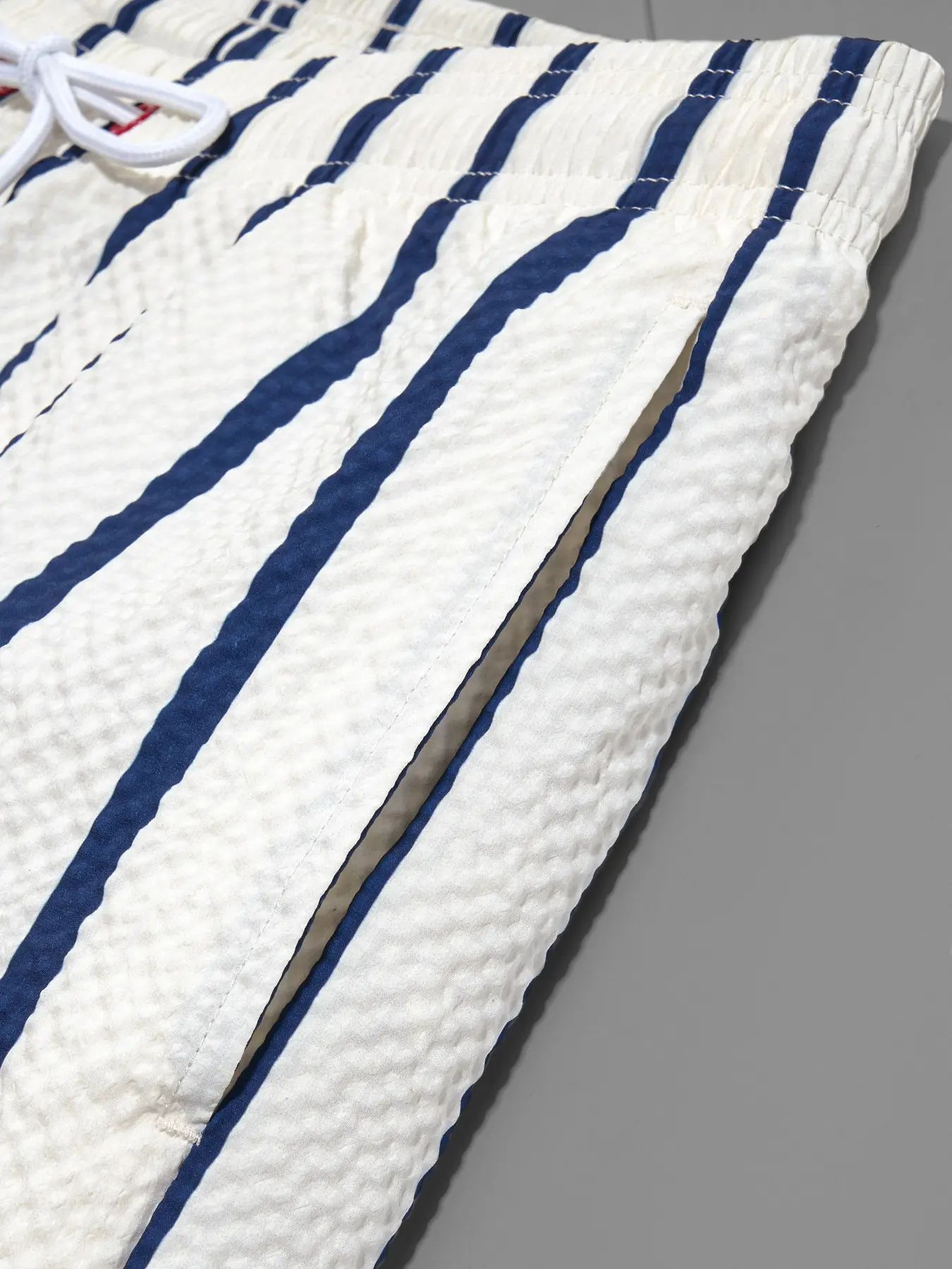 BreezeMax 2-in-1 Striped Quick-Dry Swim Trunks