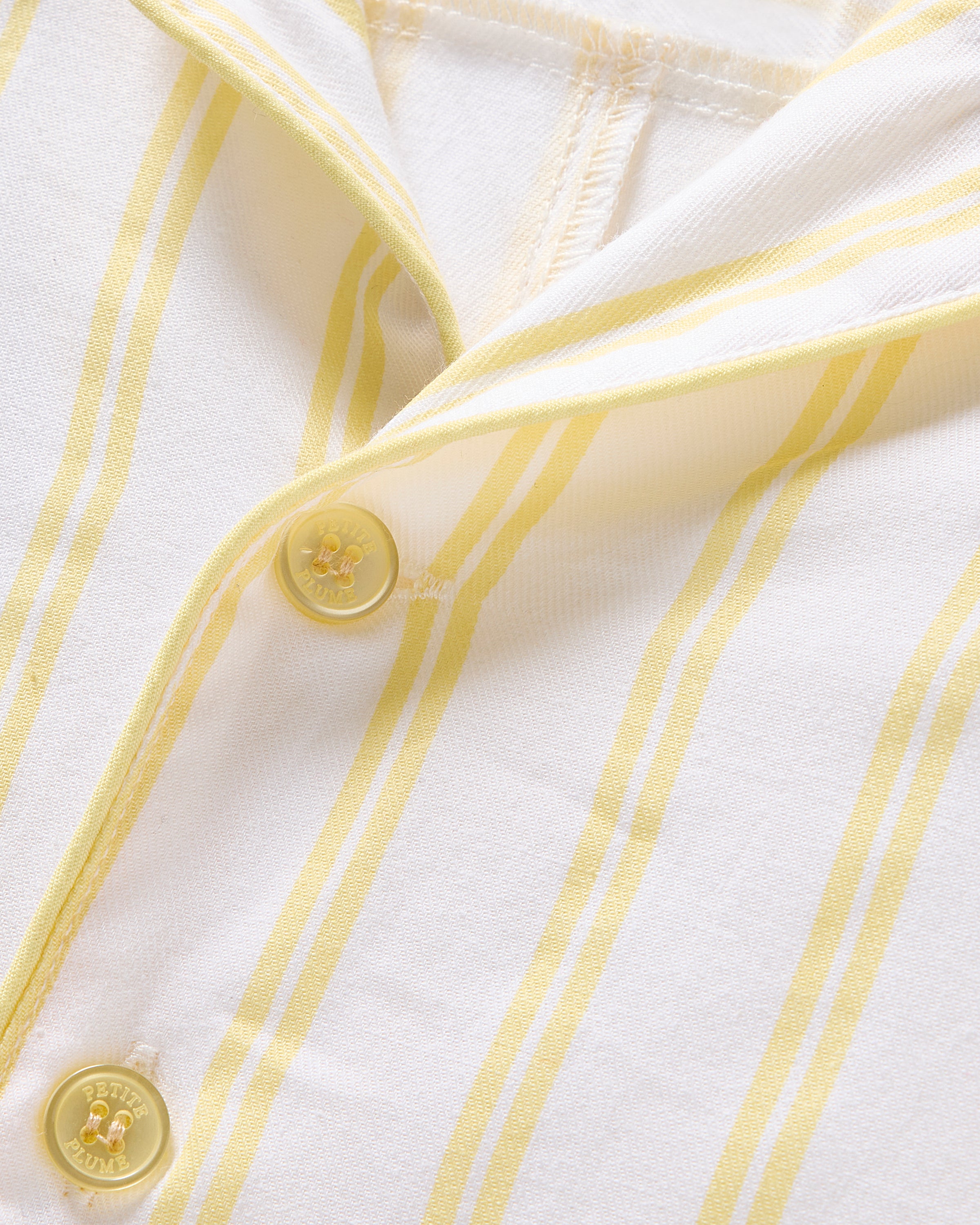 Baby's Twill Summer Romper in Sunny Stripe