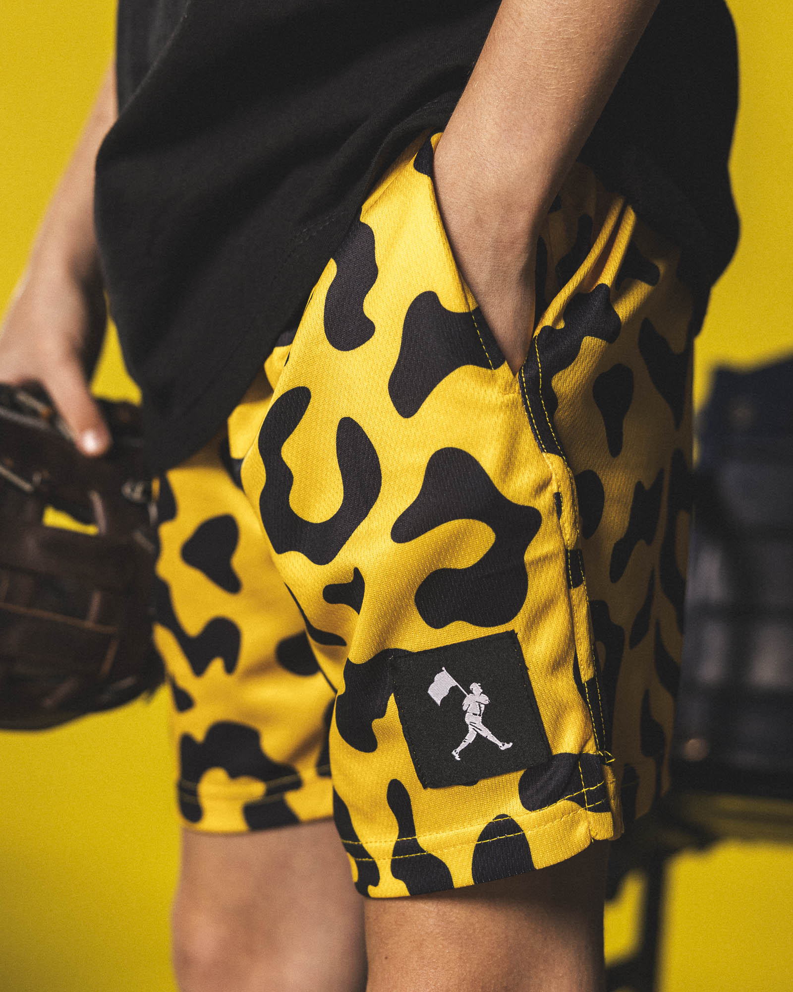 Wild Pitch Diamond Air Mesh Shorts (Cheetah) - Youth