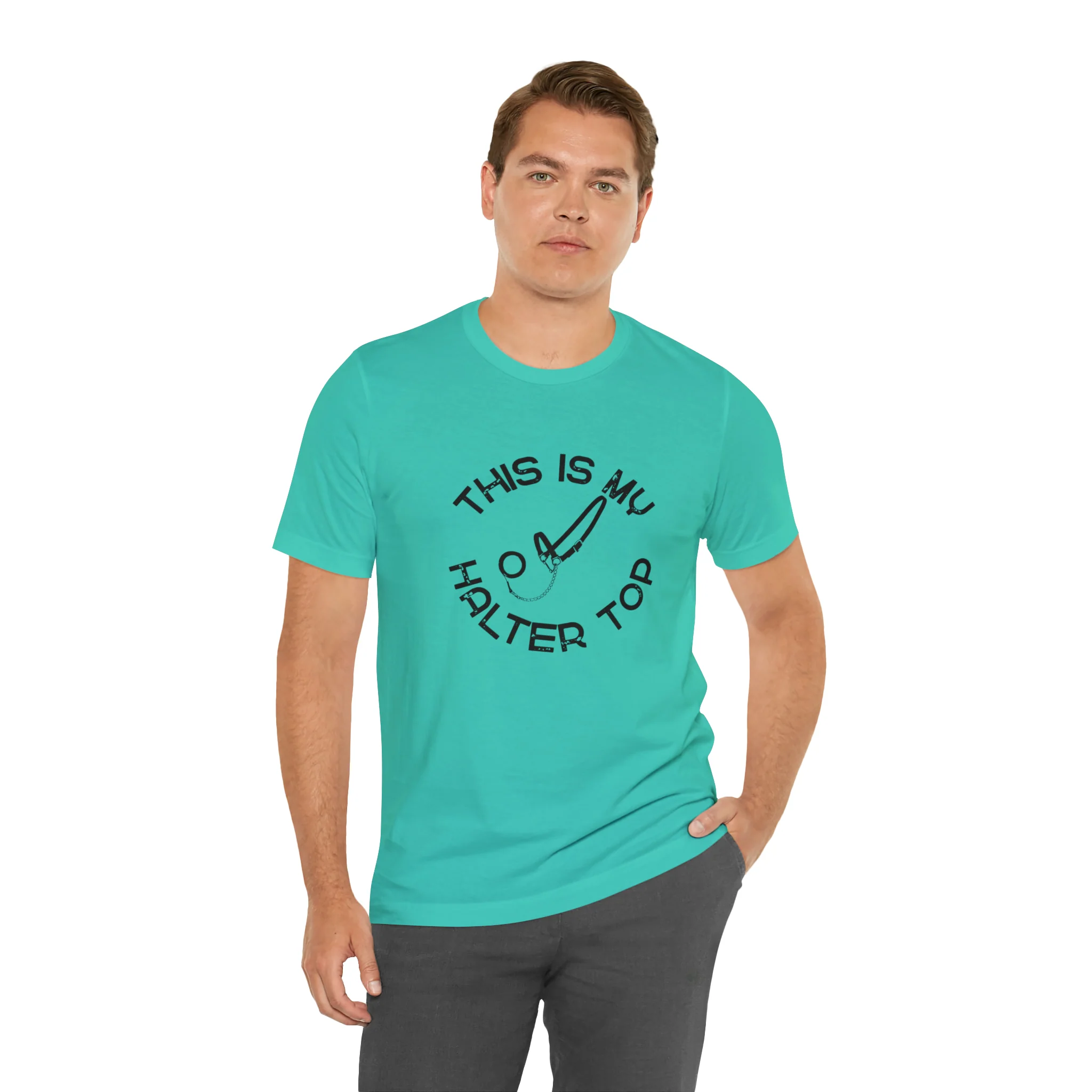 This is My Halter Top Unisex Jersey Short Sleeve Tee