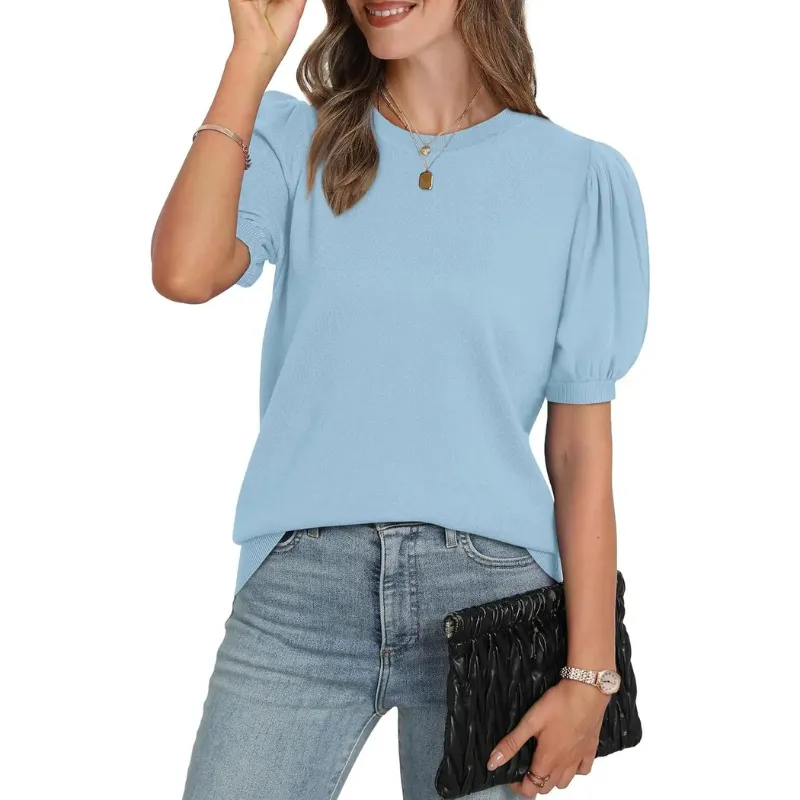 Women's Puff Sleeve Knit Sweater(New Arrivals)