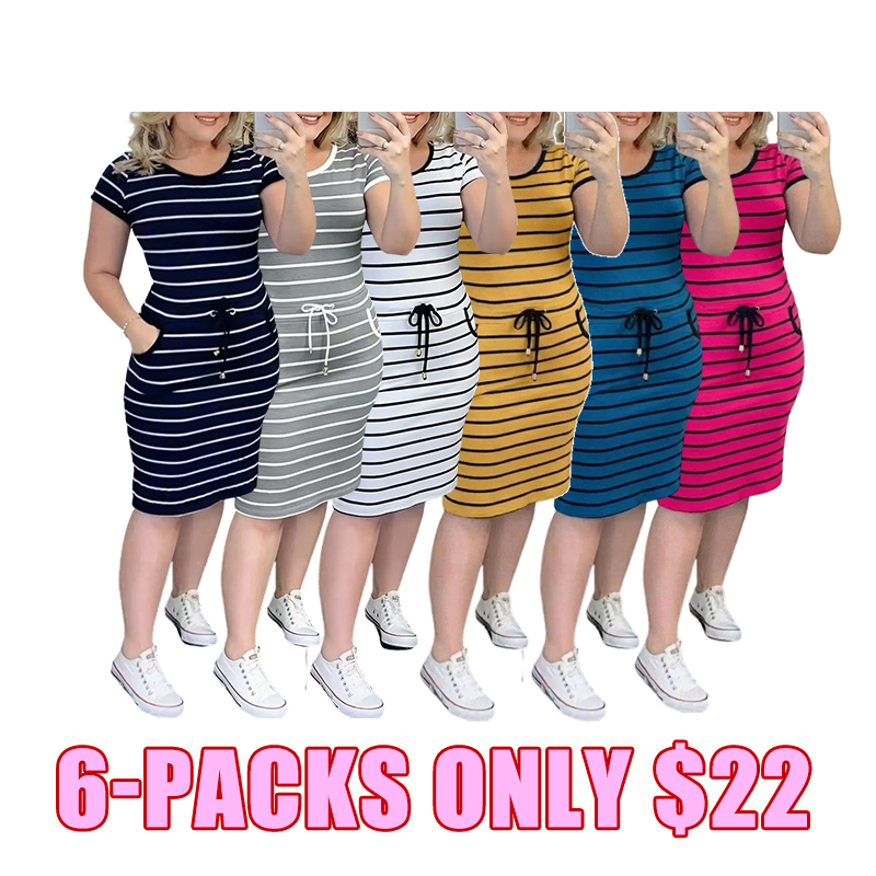 Classic Plaid Bodycon Pocket Dress