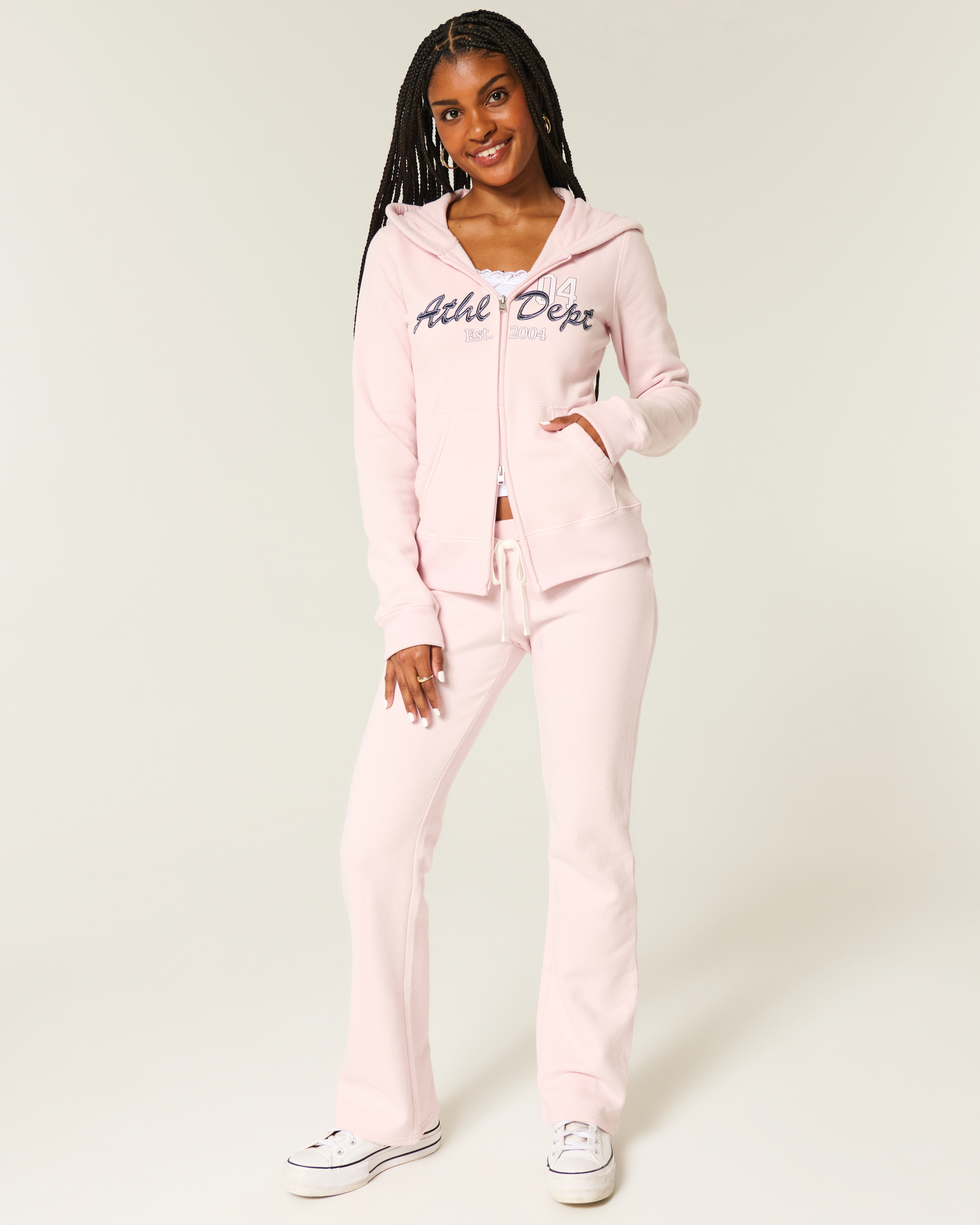 Slim Athletic Dept Graphic Zip-up Hoodie