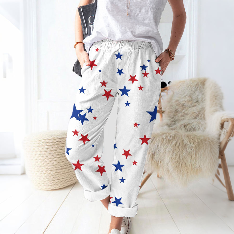 Women'S Independence Day Printed Casual Pants