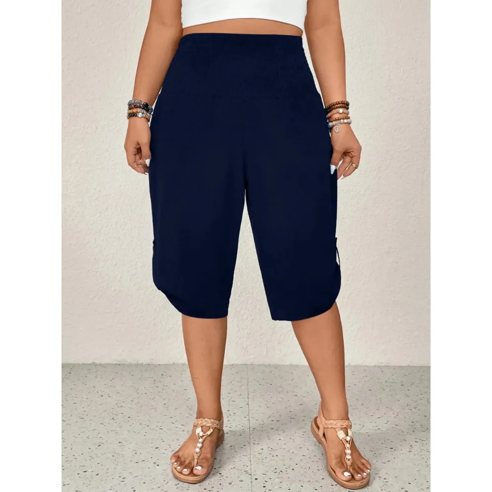 Factory Direct Women's Elastic Waist Comfort Capri Pants, 8-Pack Only $24