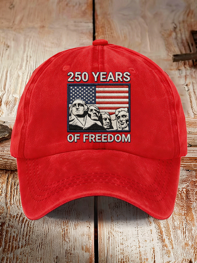 250Th Anniversary Washed Cotton Duckbill Cap For Both Men And Women