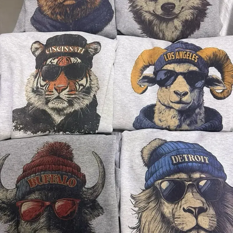5 FOR $25-🏈Football Graphic Sweatshirt – Game Day Pullover, Casual Sports Crewneck