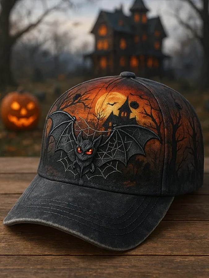 Halloween Horror Print Baseball Cap