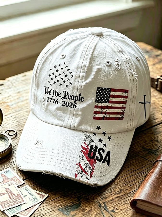 Unisex Independence Day We The People 1776-2026  Print Casual Hat