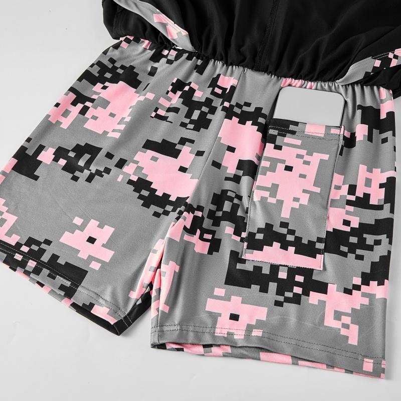 Women's yoga shorts with pockets and a drawstring waistband