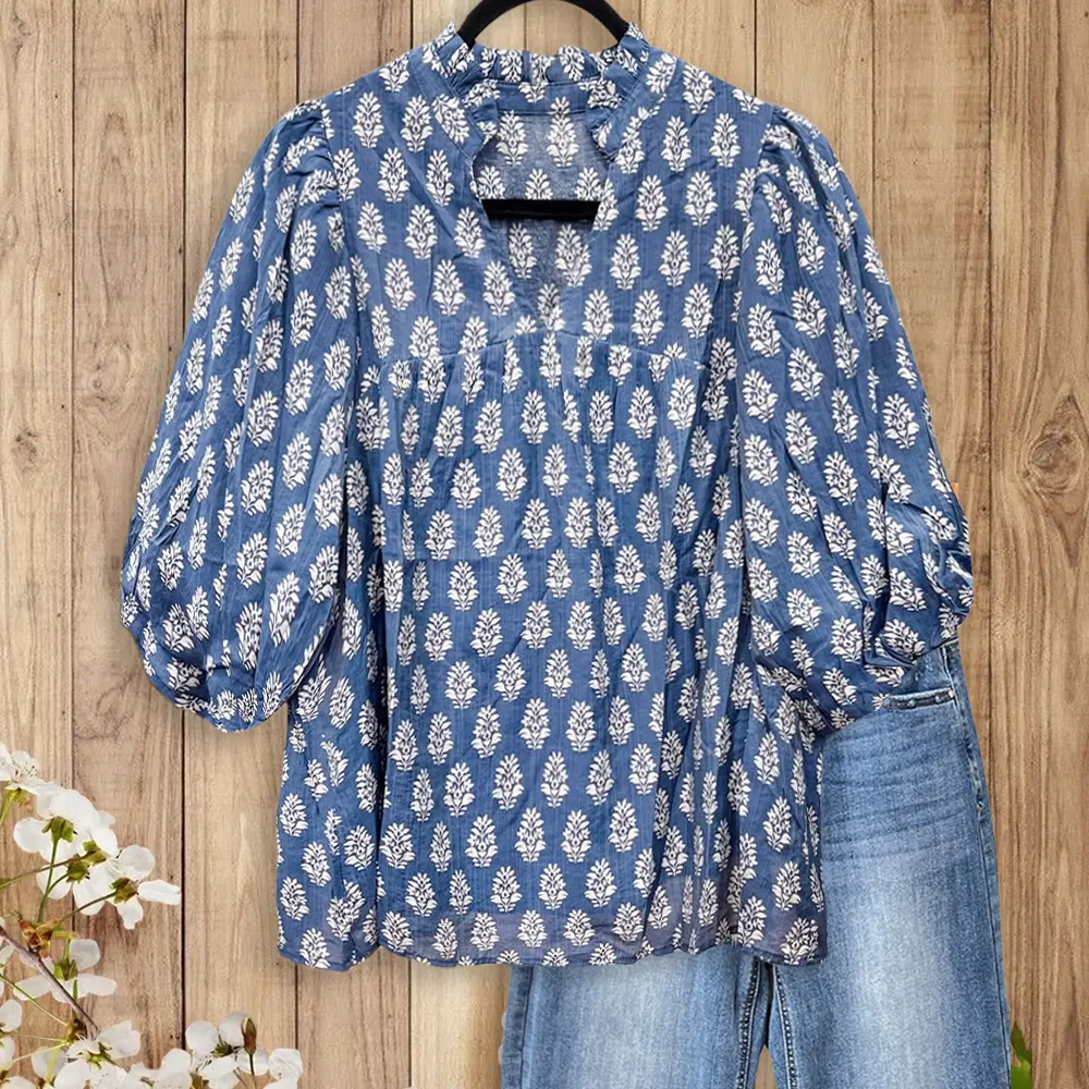 💕Mother's Day Sale💕Women's Cozy 3/4 Sleeve Top