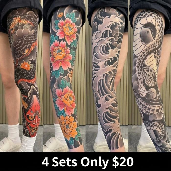 🎭 Invisible Tattoo Mesh Sleeve – Realistic Temporary Tattoo Cover UPF50+