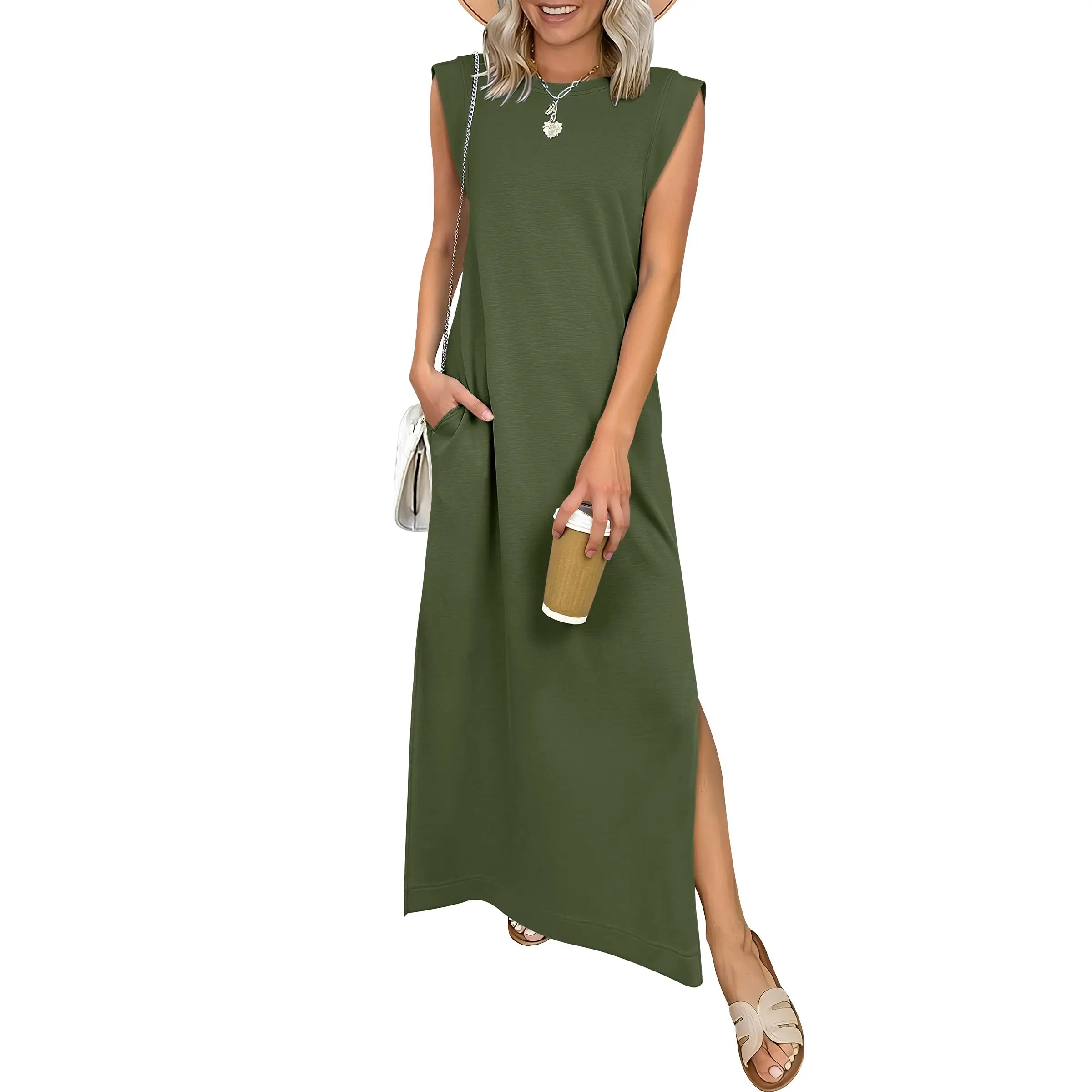 Women's Summer Casual Sleeveless Maxi Dress
