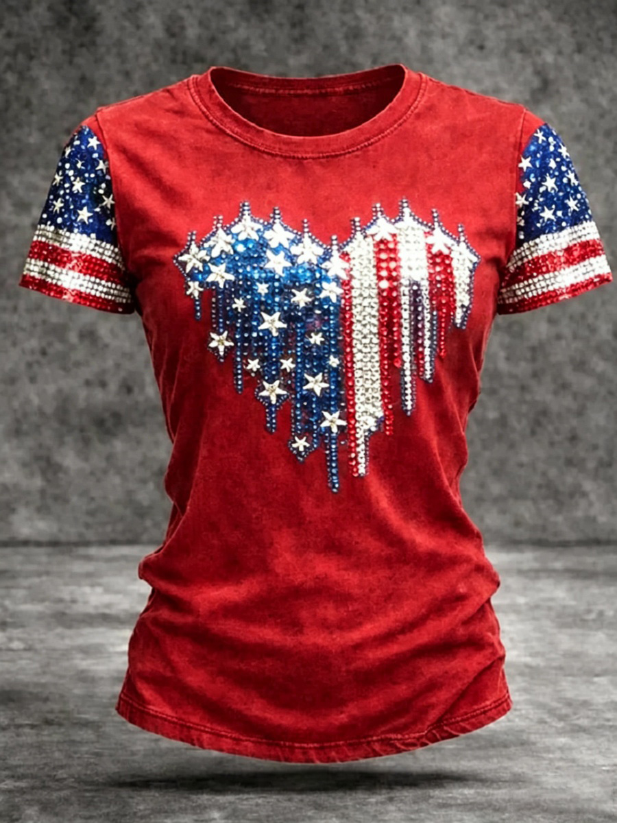 250th Anniversary Rhinestones Art Women's T-Shirt