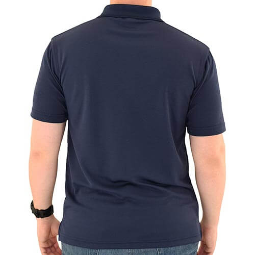 Mens Patriotic Classic Polo Shirt Navy
