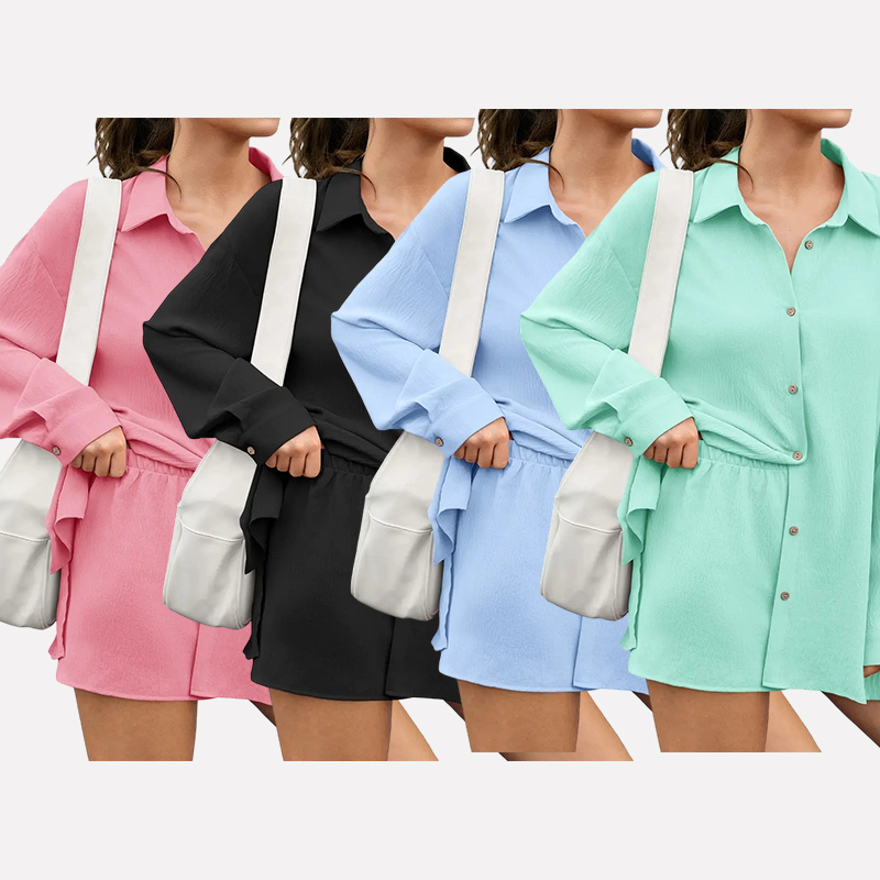 Women's Gauze Button-Down Set