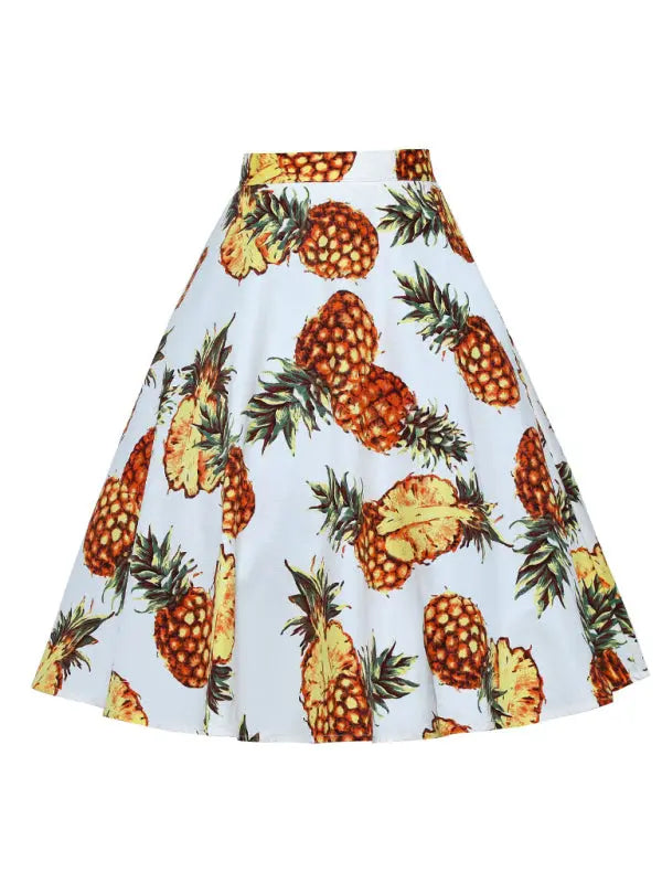 Pleated A-Line Mini Skirt