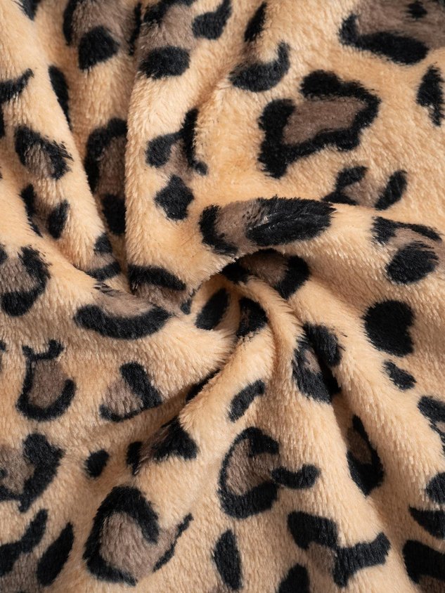 Loose Simple Leopard Pants