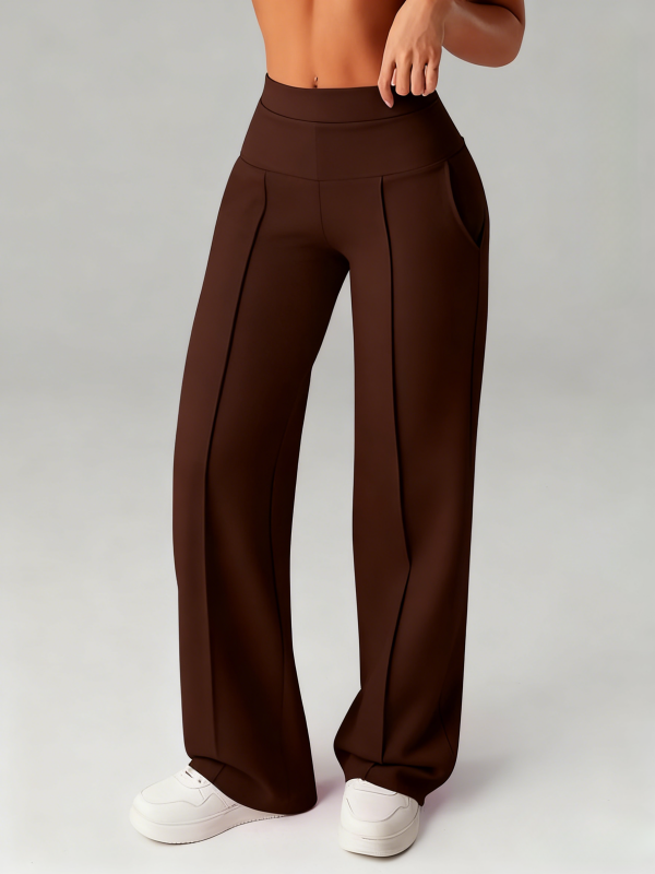 Women's Solid Color Loose Straight Leg Pants