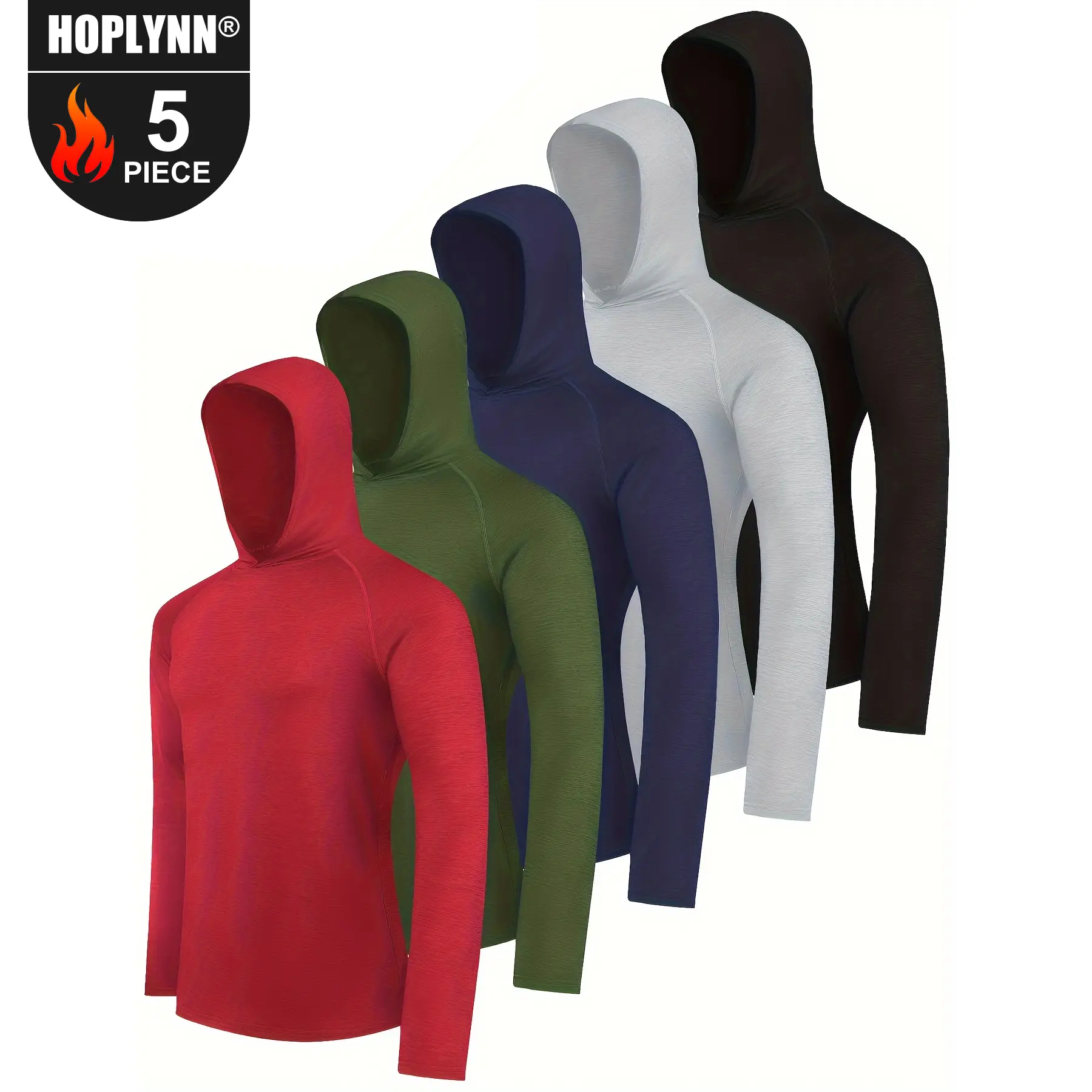 Men's Athletic Hoodie | Long-Sleeve Fishing Shirt | Lightweight Sun Protection Jacket